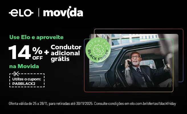 imagem promoçao movida, use elo e aproveite 14% de desconto, mais condutor adicional gratis